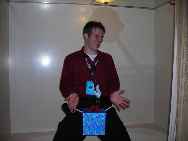 cisc0ninja prepares a gift for Defcon 17 (dick in a box)