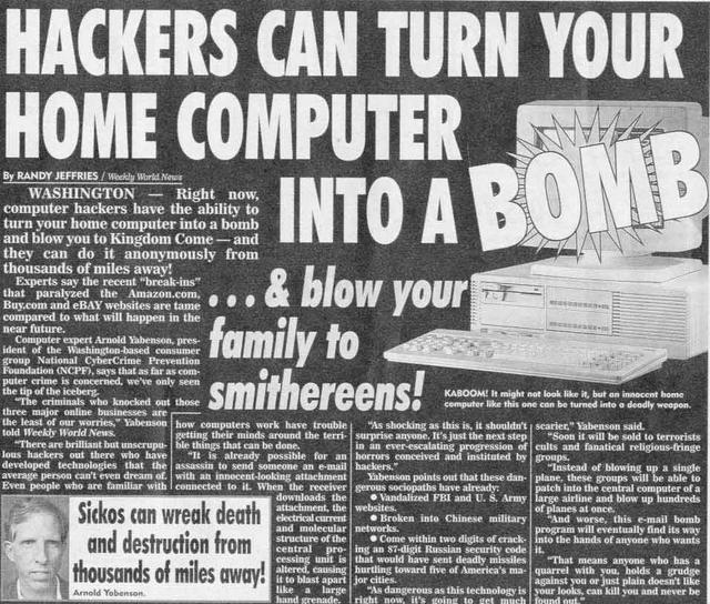 Hackers Can Turn Your Home Computer Into a Bomb